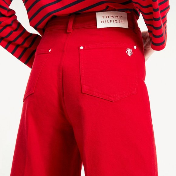 NWT: TOMMY HILFIGER WIDE LEG HIGH WAIST JEAN - Picture 5 of 6